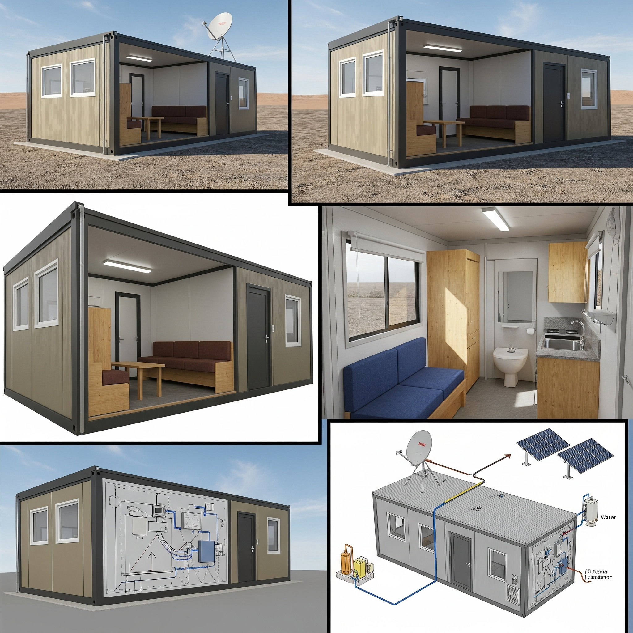Casa moderna construida con containers